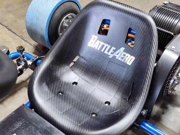 Matte Carbon Fiber Kart Seat