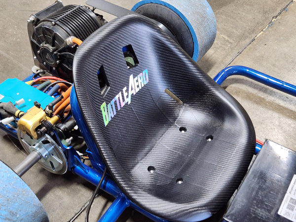 Matte Carbon Fiber Kart Seat