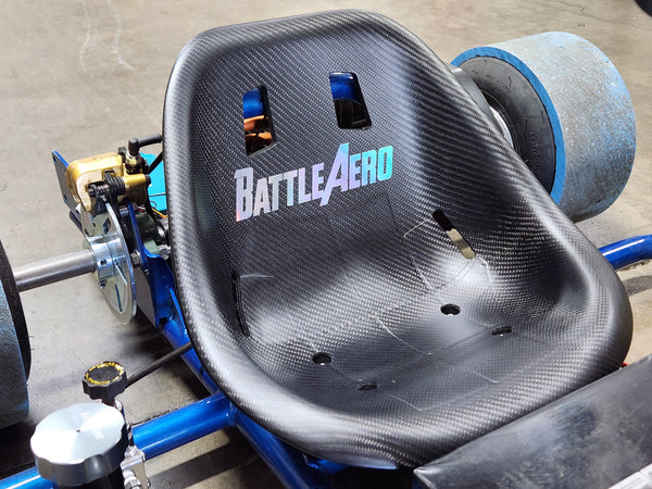 Matte Carbon Fiber Kart Seat