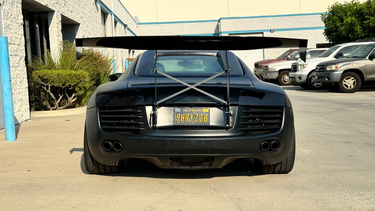 Swan Neck Chassis Mount Wing for Audi R8 (Gen 1) BattleAero