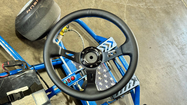 Battle Aero Steering Wheel (Black) for Drift Kart