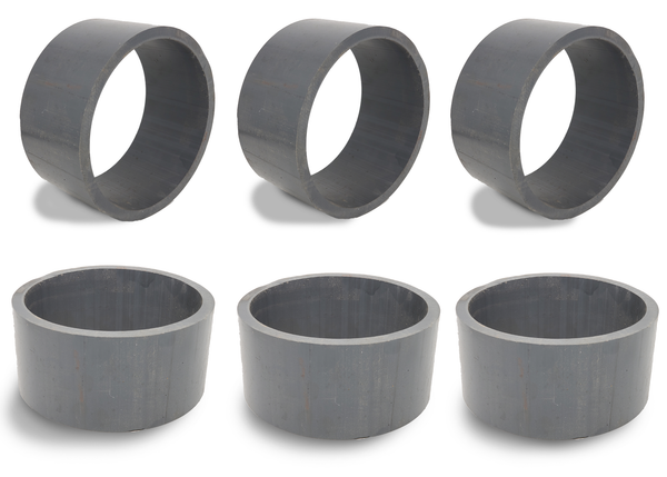 10" Grey PVC Drift Rings / Sleeves (5/8" Thick)