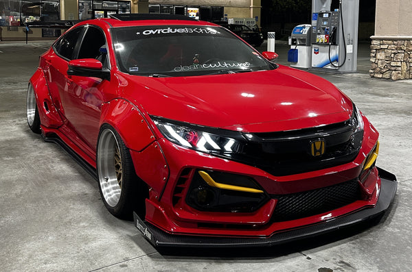 Chassis Mounted Splitter for Honda Civic Sport FK7