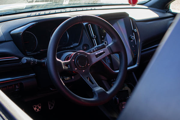 Matte Carbon Steering Wheel for Drift Kart