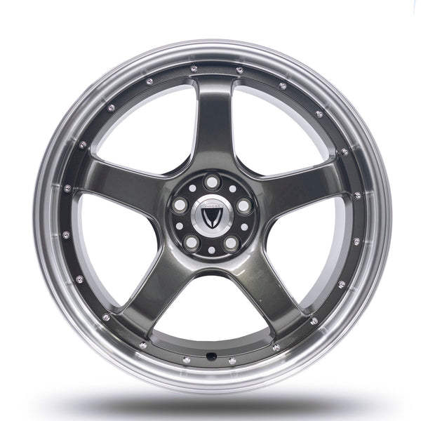 GR5 GUNMETAL & MACHINED LIP |18x9.5+35 | 5x114.3