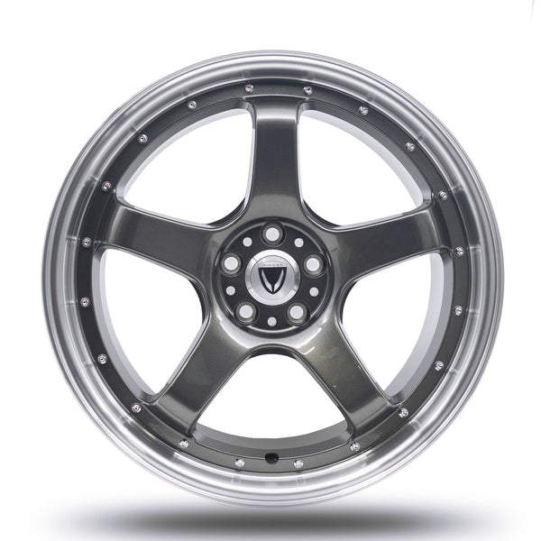 GR5 GUNMETAL & MACHINED LIP |18x9.5+35 | 5x100