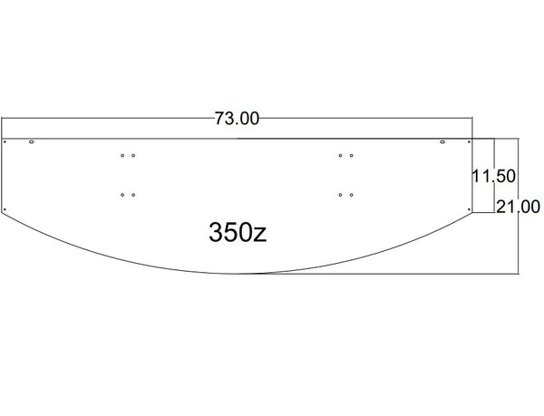 Chassis Mounted Splitter for Nissan 350Z