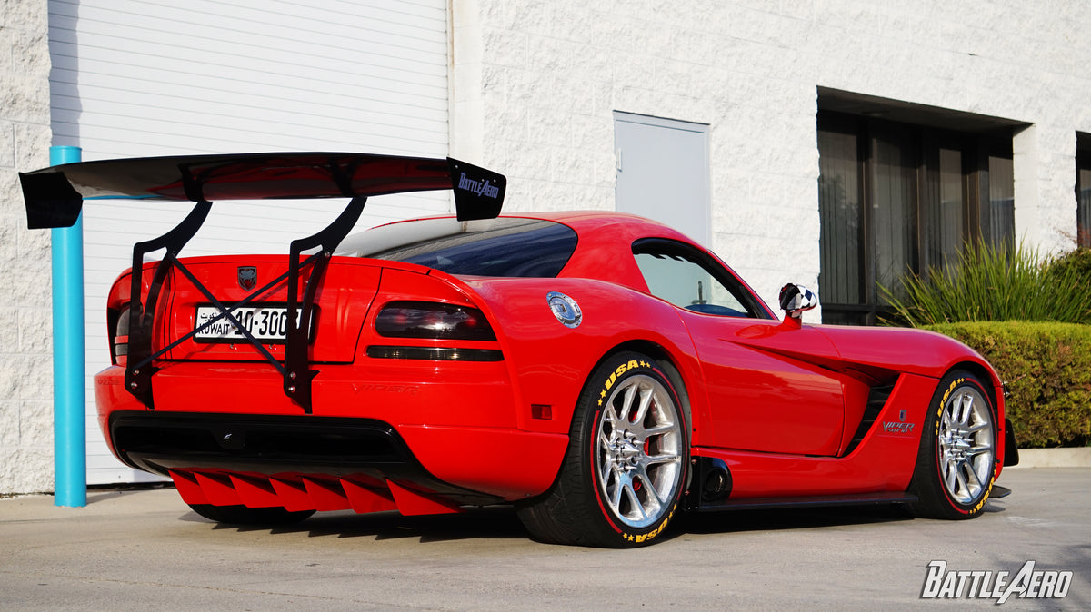 Swan Neck Chassis Mount Wing for Dodge Viper (ZB) BattleAero