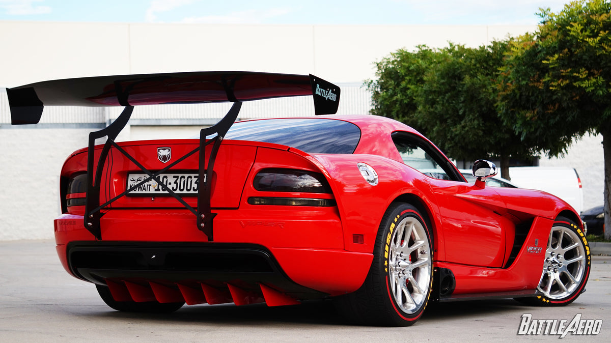 Swan Neck Chassis Mount Wing for Dodge Viper (ZB) BattleAero