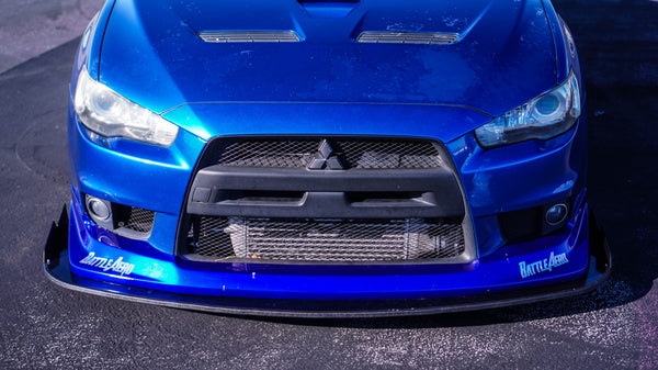 Chassis Mounted Splitter for Mitsubishi EVO X