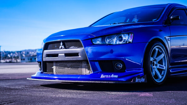 Chassis Mounted Splitter for Mitsubishi EVO X