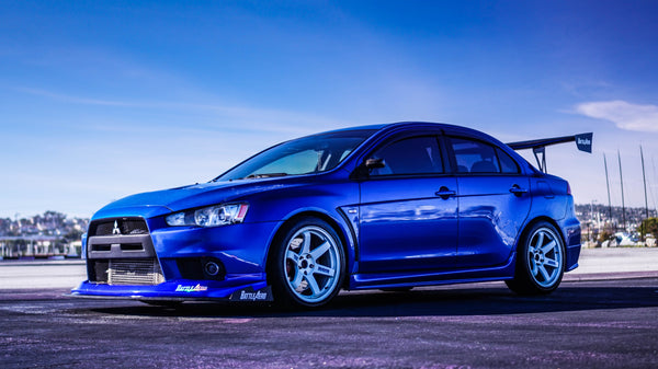 Chassis Mounted Splitter for Mitsubishi EVO X