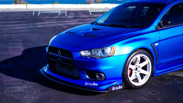 Chassis Mounted Splitter for Mitsubishi EVO X