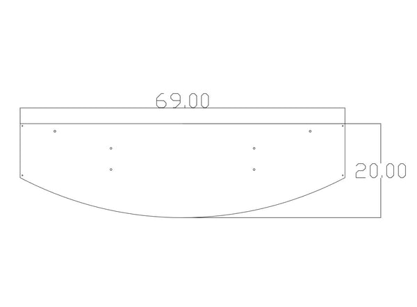 Chassis Mounted Splitter for Honda S2000