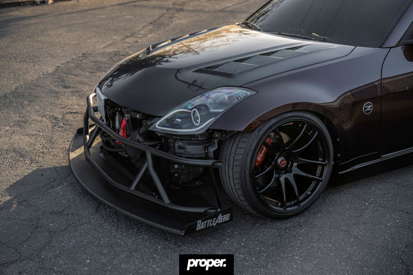 Chassis Mounted Splitter for Nissan 350Z