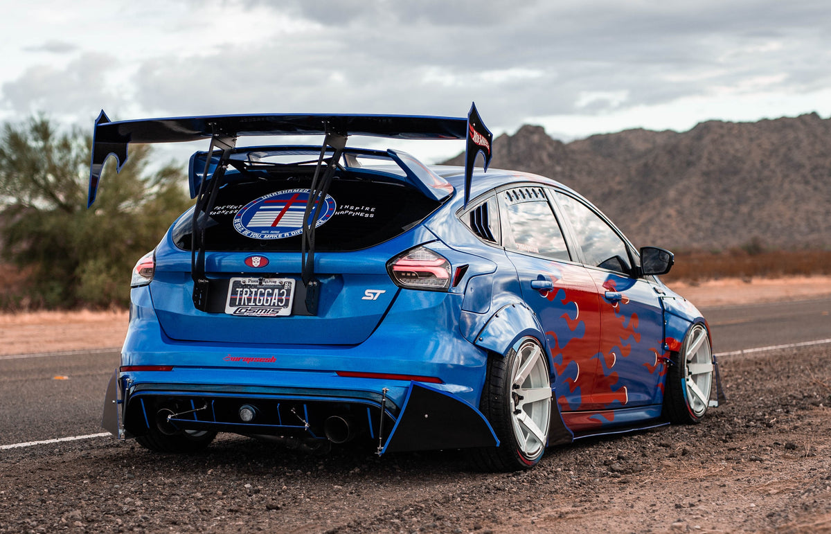 Hatch Mount Wing for 1318 Ford Focus ST BattleAero