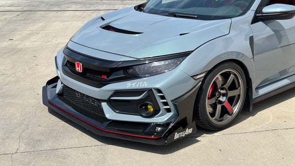Chassis Mounted Splitter for Honda FK8 Civic Type-R
