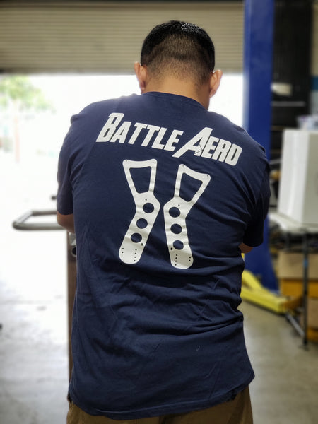 Battle Aero Chassis Stands T-Shirt (Dark Blue)
