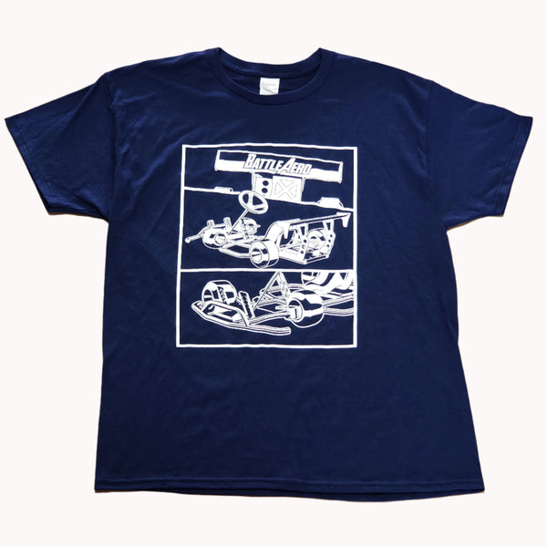 Battle Aero Drift Kart T-Shirt (Dark Blue)