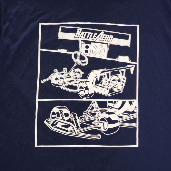 Battle Aero Drift Kart T-Shirt (Dark Blue)