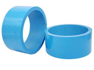 10” Blue PVC Drift Rings / Sleeves (3/4" Thick)(Pair)