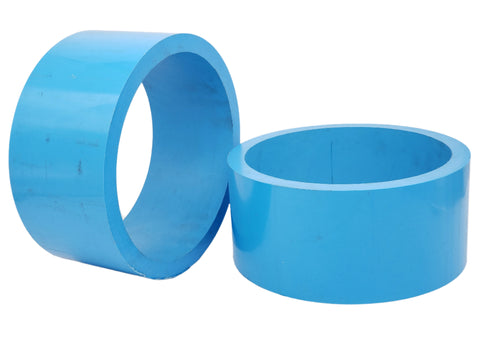 10” Blue PVC Drift Rings / Sleeves (3/4" Thick)(Pair)
