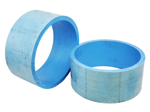 11” Blue PVC Drift Rings / Sleeves (5/8" Thick)(Pair)