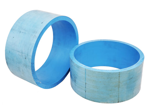 11” Blue PVC Drift Rings / Sleeves (5/8" Thick)(Pair)