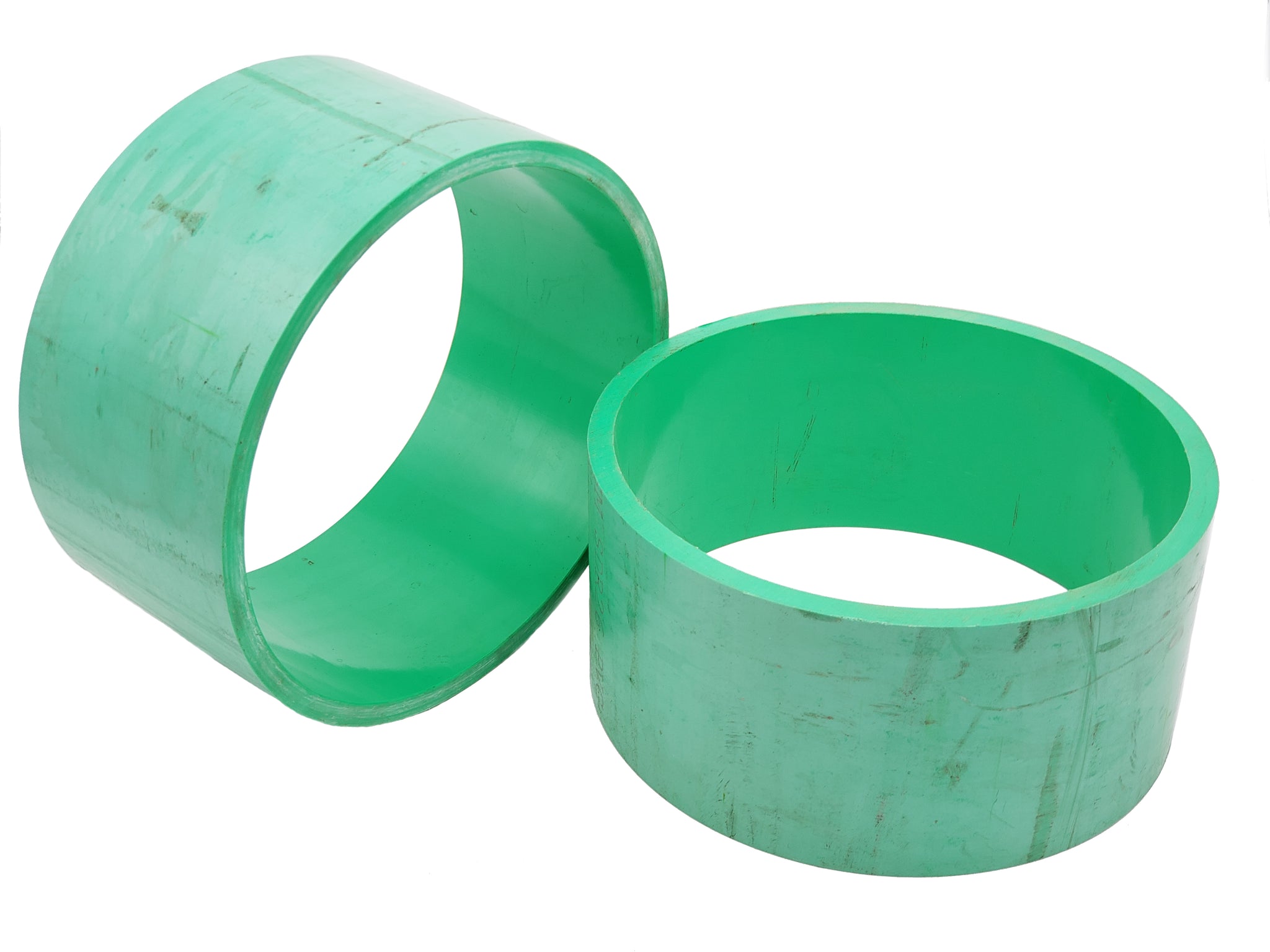 10” Green PVC Drift Rings / Sleeves (7/16" Thick)