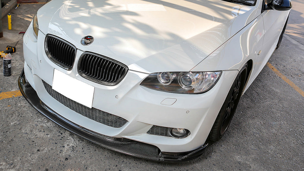 HM Style Carbon Fiber Front Bumper Add-On Lip For BMW F10 M5 (2012-2016)