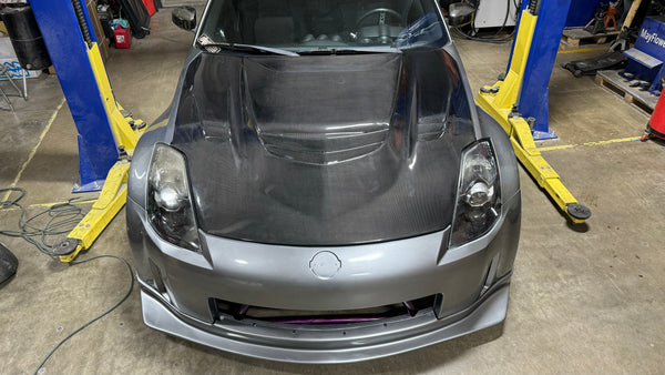 350Z Carbon Fiber Vented Hood