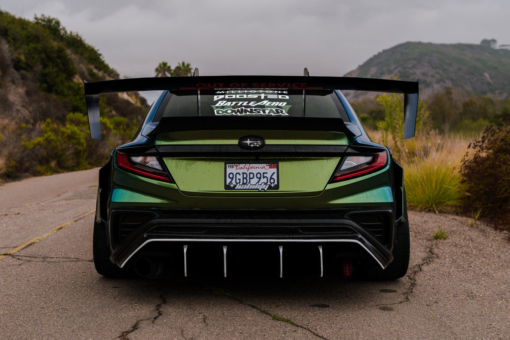 Vb Wrx Rear Diffuser Red 22+ Subaru WRX VB Rear Diffuser – BattleAero
