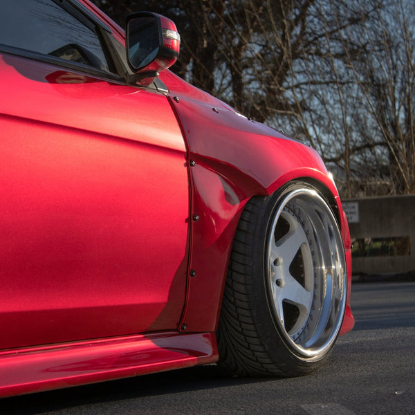 08-15 Mitsubishi Lancer Widebody Fender Flares