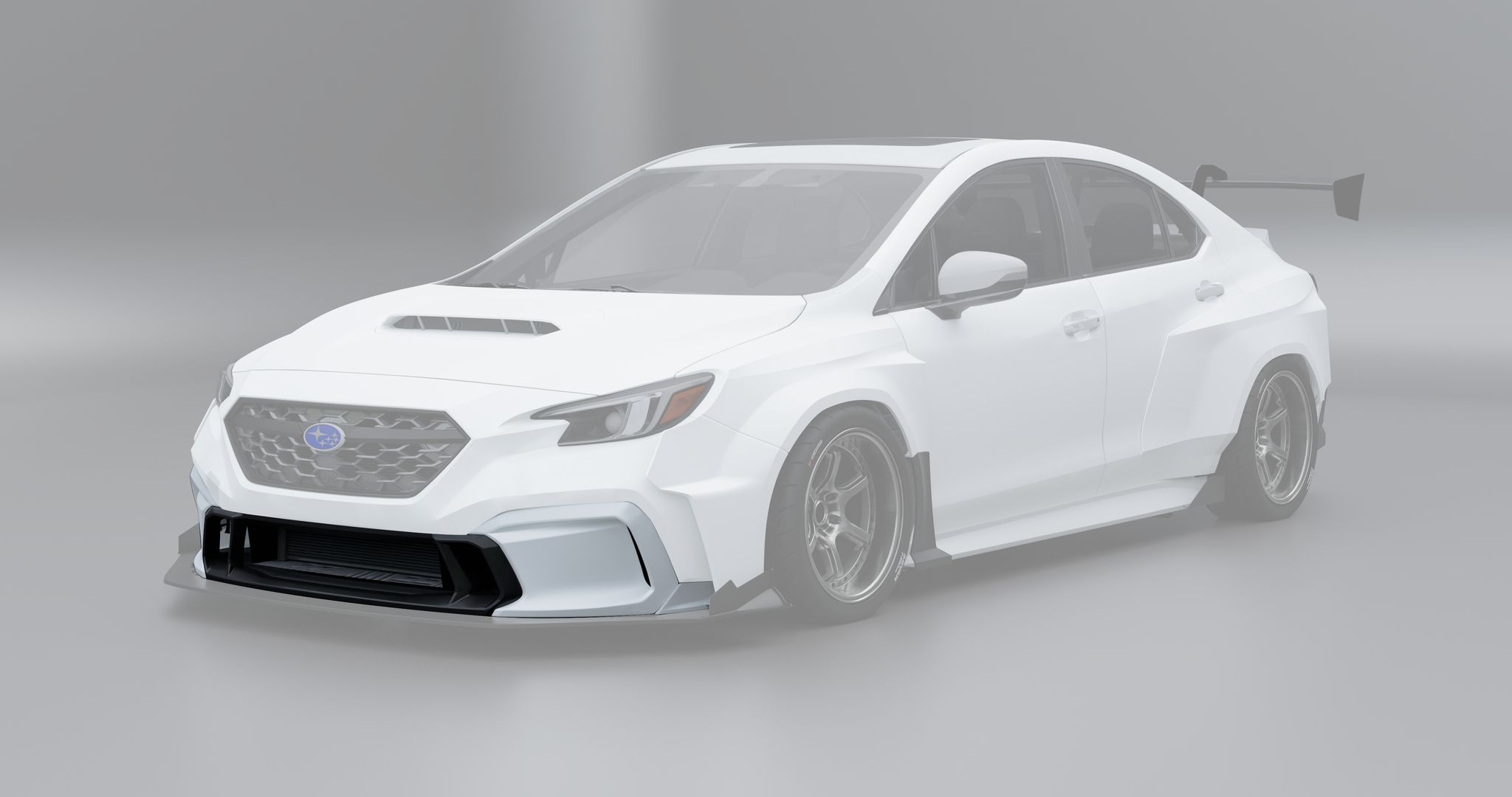 Subaru WRX フロントバンパー ホワイト 22+ Subaru WRX VB Front Lower Bumper Insert – BattleAero