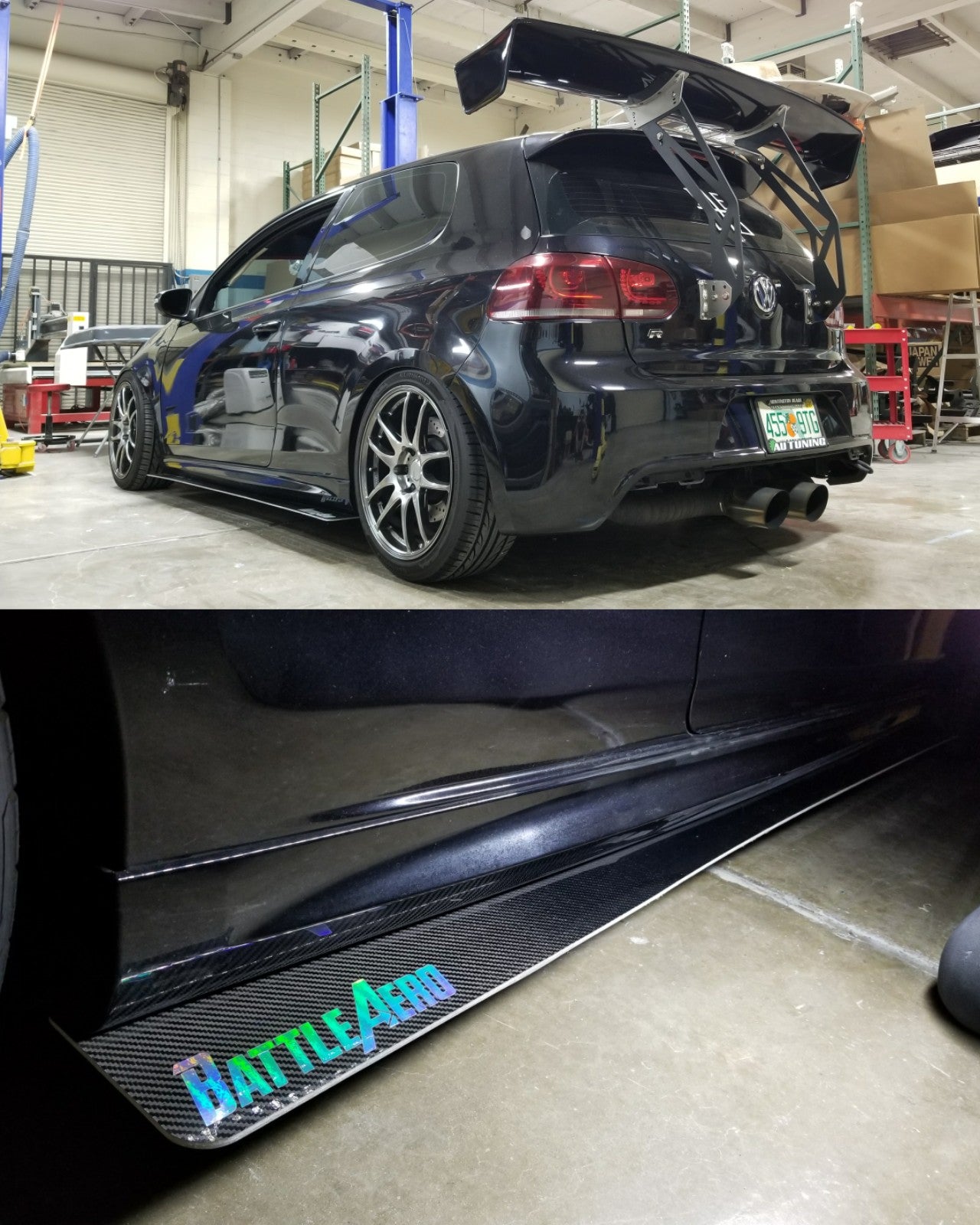 Side Skirt Extensions for 10-14 Volkswagen GTI (MK6)