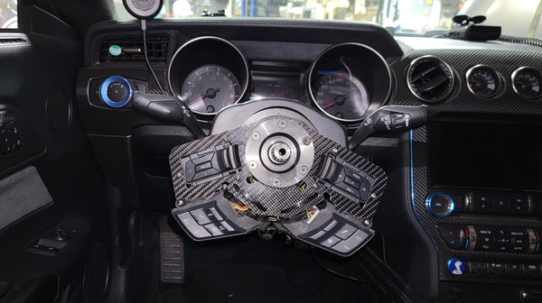 Ford Mustang S550 Carbon Steering Control Relocation Bracket