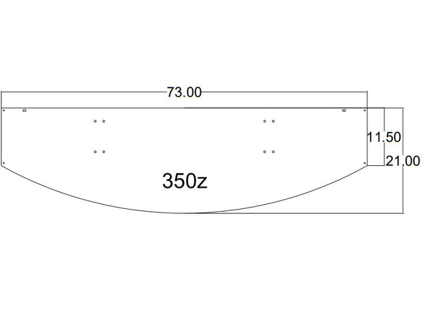 *CLEARANCE* Chassis Mounted Splitter for Nissan 350Z