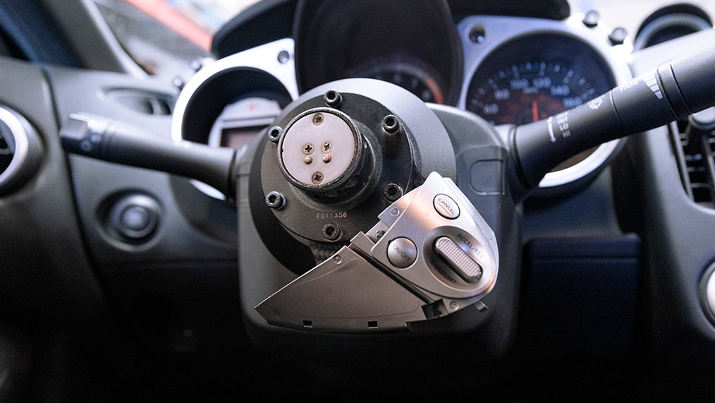 Battle Aero Nissan 370z Carbon Fiber Cruise Control / Volume Control Relocation Plate