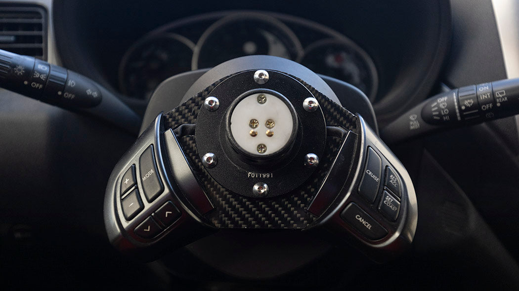 Suabru WRX STi Carbon Fiber Cruise Control / Volume Control Relocation Plate 08-14