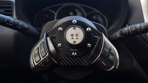 Suabru WRX STi Carbon Fiber Cruise Control / Volume Control Relocation Plate 08-14