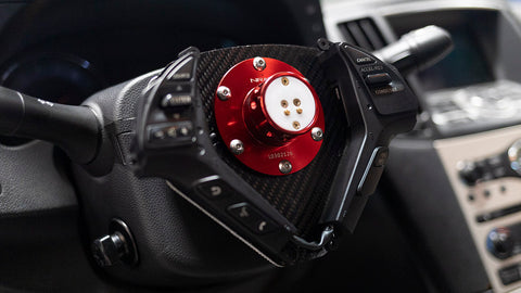 Battle Aero Carbon Fiber Cruise Control + Volume Control Relocation Plate for Infiniti G37 