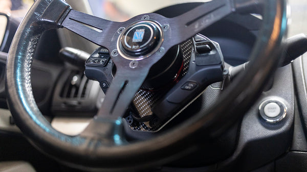 Battle Aero Carbon Fiber Cruise Control + Volume Control Relocation Plate for Infiniti G37 
