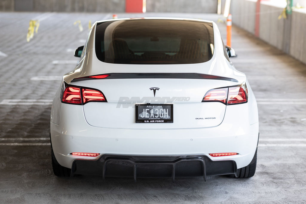 Spec V Carbon Fiber Diffuser For Tesla Model 3 BattleAero spec-v-carbon-fiber-diffuser-for-tesla-model-3-battleaero