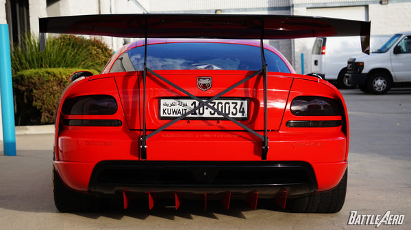 Swan Neck Chassis Mount Wing for Dodge Viper (ZB)