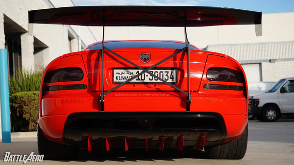 Swan Neck Chassis Mount Wing for Dodge Viper (ZB)