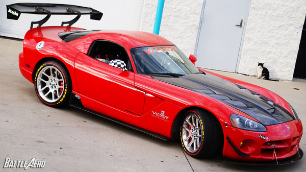Swan Neck Chassis Mount Wing for Dodge Viper (ZB)