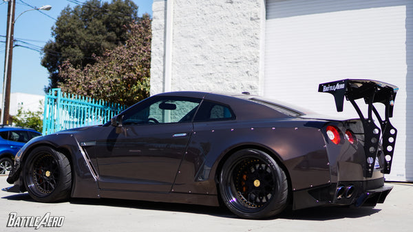 Battle Aero V4 Chassis Mount Wing for Nissan GT-R (R35)