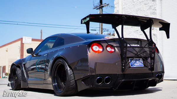 Battle Aero V4 Chassis Mount Wing for Nissan GT-R (R35)