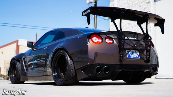 Battle Aero V4 Chassis Mount Wing for Nissan GT-R (R35)