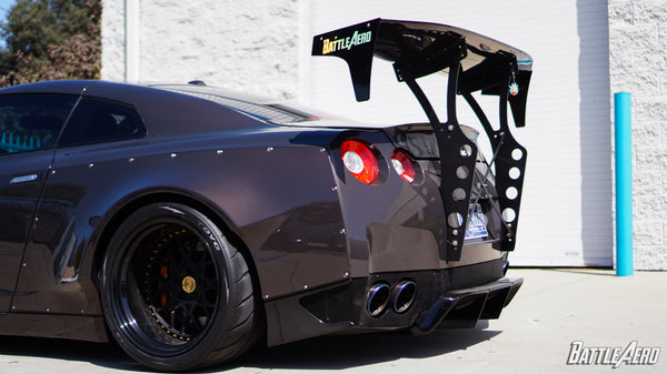 Battle Aero V4 Chassis Mount Wing for Nissan GT-R (R35)
